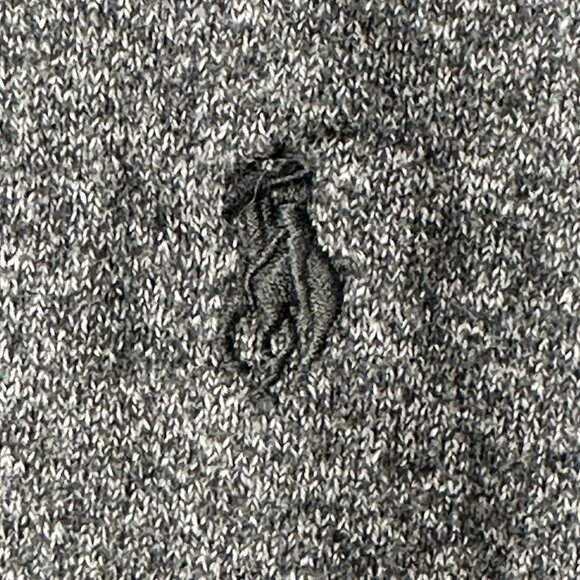 Polo Ralph Lauren Mens Sweater 100% Pima Cotton Long Sleeve Pullover Gray Size L - Picture 8 of 14
